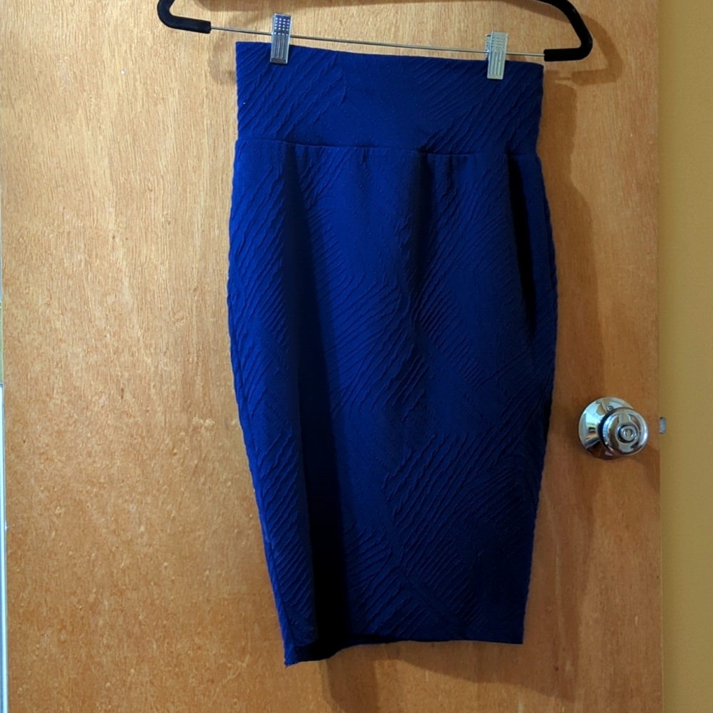 Veronica M Blue Pencil Skirt - Size Small
